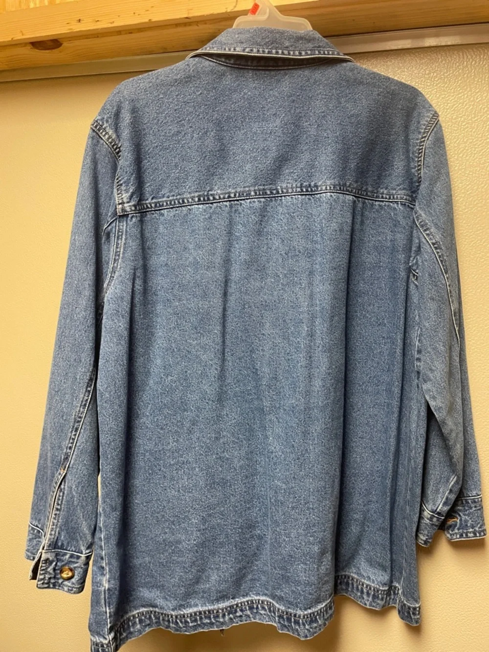 Cabin Creek Blue Denim Jacket with Plaid Lining - Picture 3 of 3